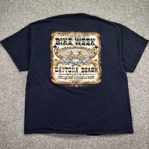 Vintage Daytona Bike Week Tee 2007 Eagle Guns Graphic Size 2XL